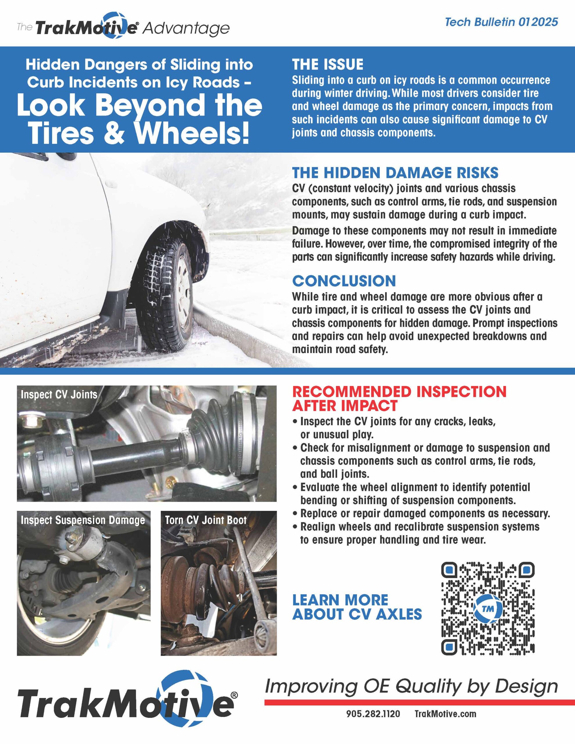 01/2025: TrakMotive Dangers of Sliding into Curbs on Icy Roads